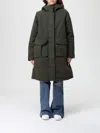 K-way Coat  Woman Color Olive In Green
