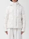 K-way Quilted Zip-up Down Jacket In White