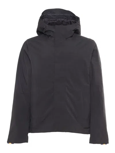 K-way Jacken Bonded Padded Down Jacket In Black