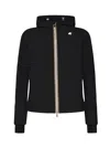 K-way Coats In Black-blue Depth
