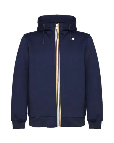 K-way Rainer Spacer Jacket Sweatshirt In Blue Depth