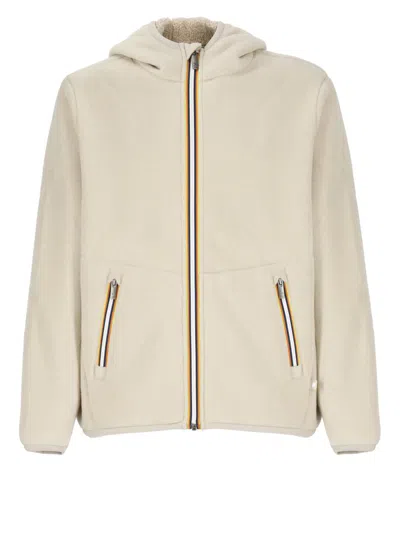 K-way Coats Beige In Beige