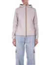 K-way Jacket In Beige  Blu Beige