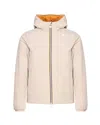 K-way Double Face Jacket In Beige, Yellow