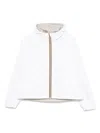 K-way Laurette Plus.2 Jacket In Bianco E Beige