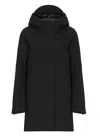 K-way Padded Down Jacket Mathiel In Black