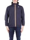 K-way Coats In Blu Depth Blu
