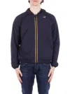 K-way Coats In Blu Depth Blu