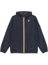 K-way Le Vrai 3.0 Claude Warm Man Jacket Black Size Xxl Polyamide In Blue