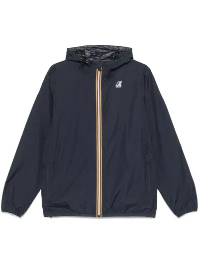 K-WAY K-WAY BLUE 'LE VRAI CLAUDE' JACKET WITH ZIP