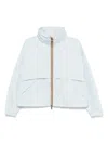 K-way Light Blue Aubette Memory Touch Jacket In Blue