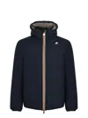 K-way Jack St Warm Double Slim-fit Giacca Reversibile. In Poliestere Elasticizzato Impermeabile. Imbottitu In Blue