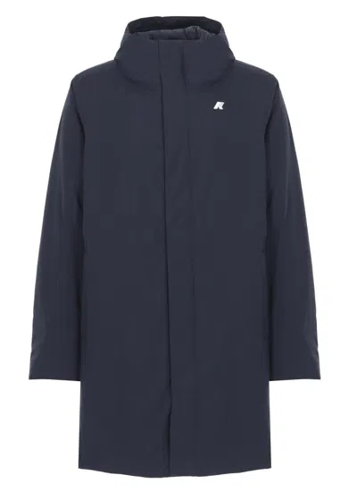 K-way Thomas Warm Ottoman Down Jacket In Blue