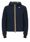 K-way Jacko Bonded Jersey Jacket In Blue