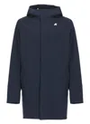 K-way Coat Blue In Blue