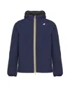 K-way Jack St Warm Reversible Coat In Blue, Green