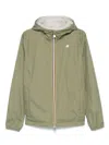 K-way Green 'jake Plus' Jacket With Logo In Green