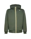 K-way Rainer Spacer Jacket Sweatshirt In Green Blackish