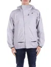 K-way Jacket  Men Color Grey In Grigio Neri E Grigi