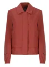 K-way Isarty 3l Poplin Jacket In Red