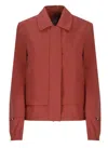 K-way Isarty 3l Poplin Jacket In Red