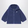 K-way Cobalt Blue Fleece Hoodie In Blue