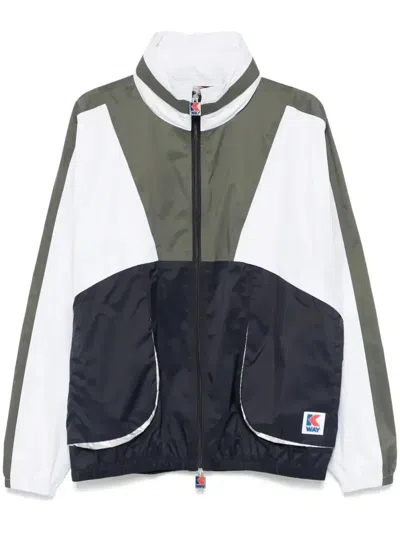 K-way Colour-block Jacket In Blue
