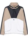 K-way Colour-block Jacket In White