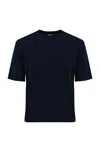 K-way Neckline Crew Short Sleeves In Blue Depht
