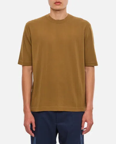 K-way Combe Cotton T-shirt In Brown