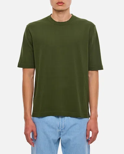 K-way Neckline Crew Short Sleeves In Green