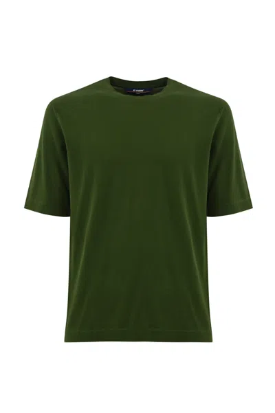 K-way Combe Cotton T-shirt In Green