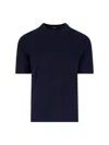 K-way Neckline Crew Short Sleeves In Blue