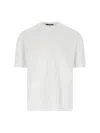 K-way Neck Crew Plain Short Sleeves In White