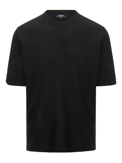 K-way Combe Crew-neck T-shirt In Black