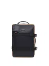 K-way Compact Black Suitcase With Four Wheels In Black