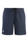 K-way Cotton Bermuda Shorts In Blue