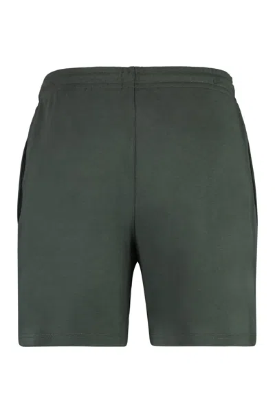 K-way Cotton Bermuda Shorts In Green