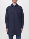K-way Cotton-blend Coat In Blue