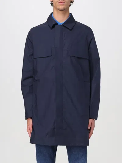 K-way Cotton-blend Coat In Blue