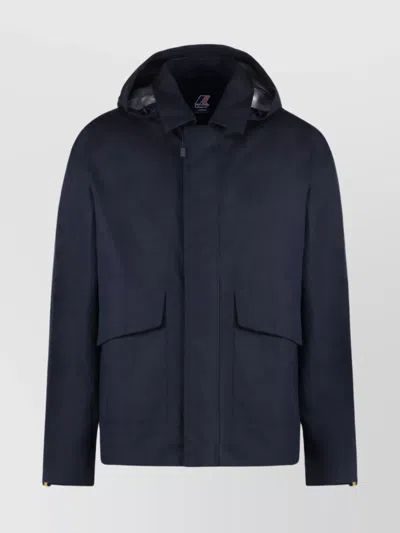 K-way Cotton-linen Blend Jacket With Adjustable Hem