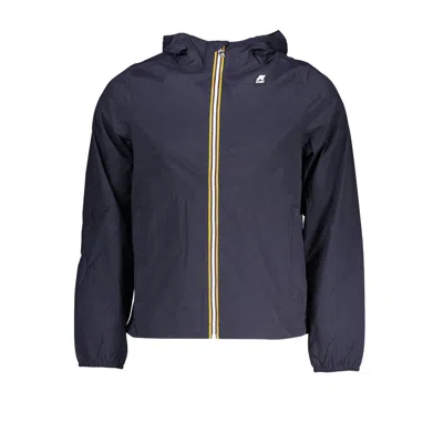 K-way Sleek Long-sleeved Hooded Jacket In Blue