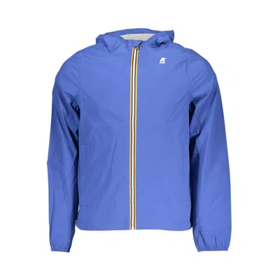K-way Sleek Long-sleeve Hooded Jacket In Blue