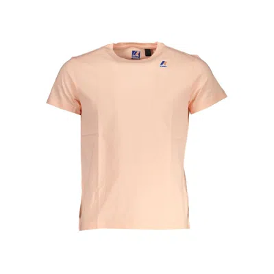 K-way Cotton Men's T-shirt In Pink