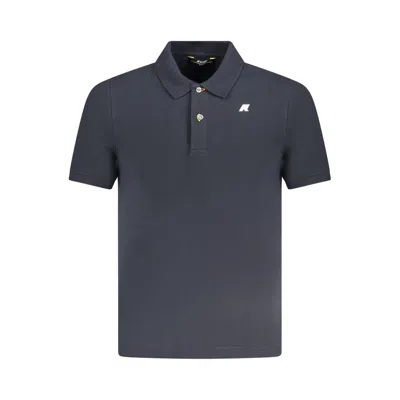 K-way Vincent Slim Pique In Blu Depth Blu