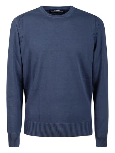 K-way Cotton Sweater In Blue