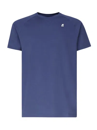 K-way Cotton T-shirt In Blue