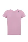 K-way Cotton T-shirt With Logo In Pink