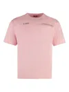K-way Crew-neck Cotton T-shirt In Pink