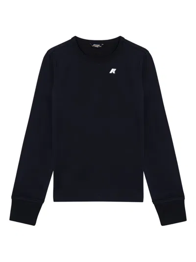 K-way Kids' Crew-neck Long-sleeve Sweatshirt In Black